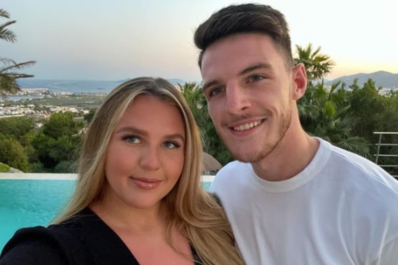 Lauren Fryer and Declan Rice