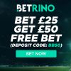 Betrino Sign Up Offer: Bet £25 Get £50 Free Bets – Full Review of Welcome Offers Guide & Promo Code